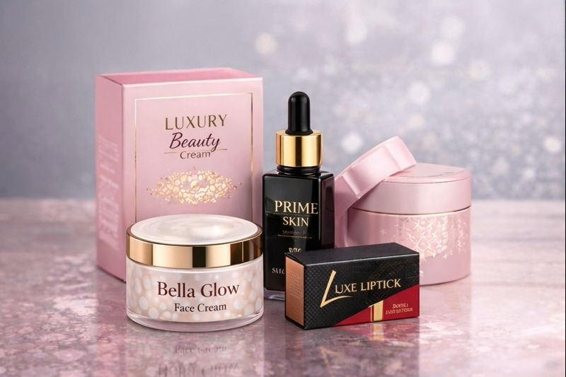 طباعة علب وعبوات مستحضرات التجميل